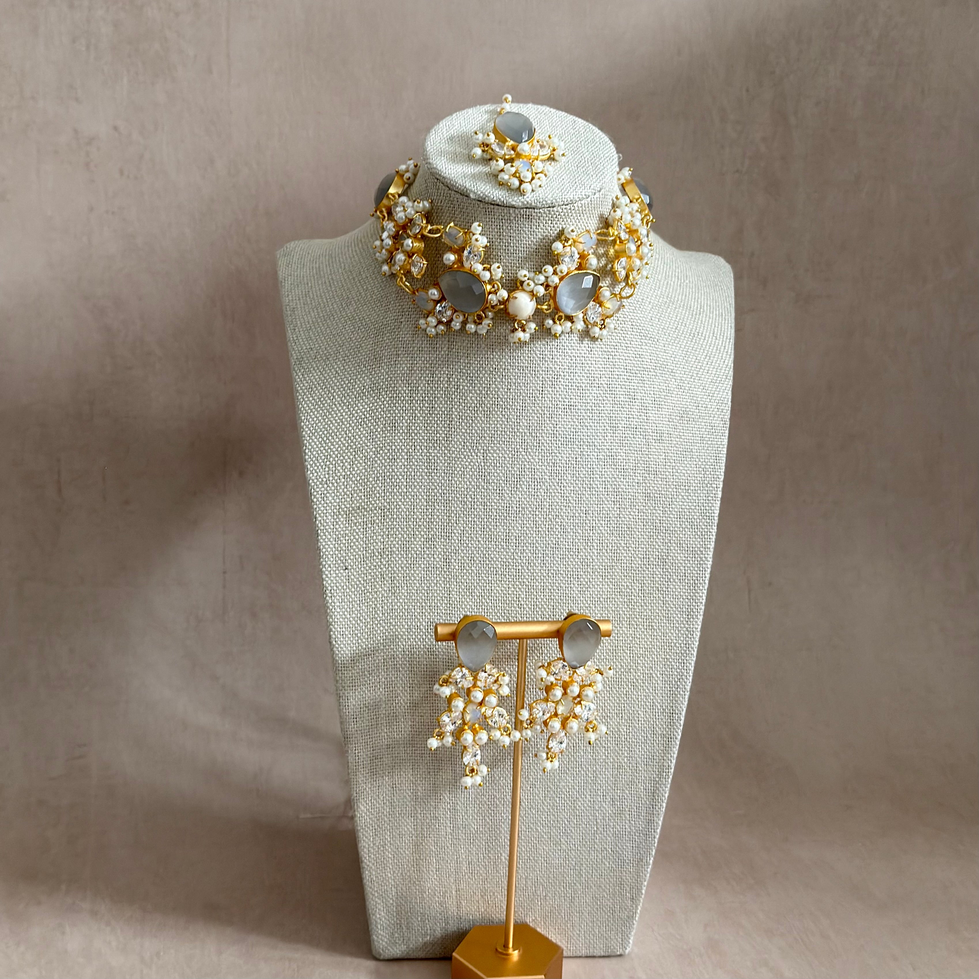 Maria Grey Choker Set - Ahseya & Co