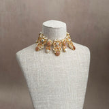 Azura Peach Crystal Necklace Set