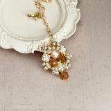 Shyla Peach Pearl Choker Set