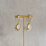 Vida Pink Crystal Drop Earrings