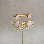 Skye Pink Crystal Drop Earrings - Ahseya & Co