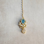 Rania Blue Crystal Necklace Set - Ahseya & Co