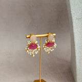 Valencia Pink Crystal Necklace Set - Ahseya & Co