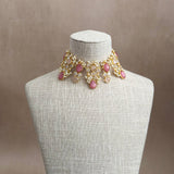 Azura Pink Crystal Necklace Set
