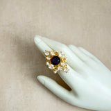 Anam Purple Crystal Ring - Ahseya & Co