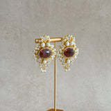 Aliya Crystal Pearl Studs