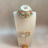 Heer Blue Choker Set - Ahseya & Co