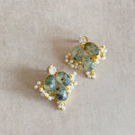 Ozara Olive Stud Earrings - Ahseya & Co