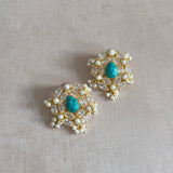 Aria Turquoise Stud Earrings