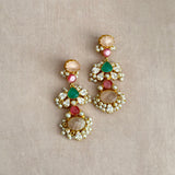 Chand Rose Drop Earrings - Ahseya & Co