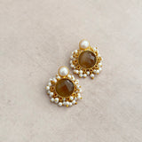 Aimee Brown Pearl Stud Earrings