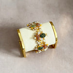Gwen Olive Pink Cuff Bracelet - Ahseya & Co