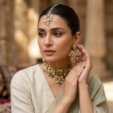 Sorrento Olive Kundan Choker Set