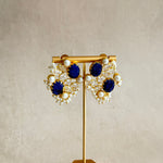 Roxy Navy Crystal Stud Earrings - Ahseya & Co