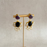 Ishrat Purple Drop Earrings - Ahseya & Co