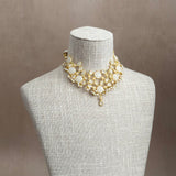 Vittoria White Crystal Necklace Set