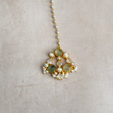 Aaliyah Olive Crystal Choker Set - Ahseya & Co