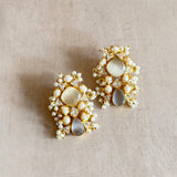 Noor Grey Stud Earrings - Ahseya & Co