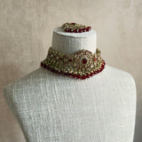 Zareefa Ruby Choker Set - Ahseya & Co