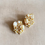 Roxy Pearl Crystal Stud Earrings - Ahseya & Co