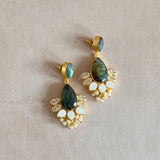 Harita Crystal Drop Earrings - Ahseya & Co