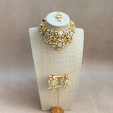 Qamara Crystal Choker Set - Ahseya & Co