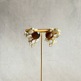 Eliza Brown Stud Earrings - Ahseya & Co