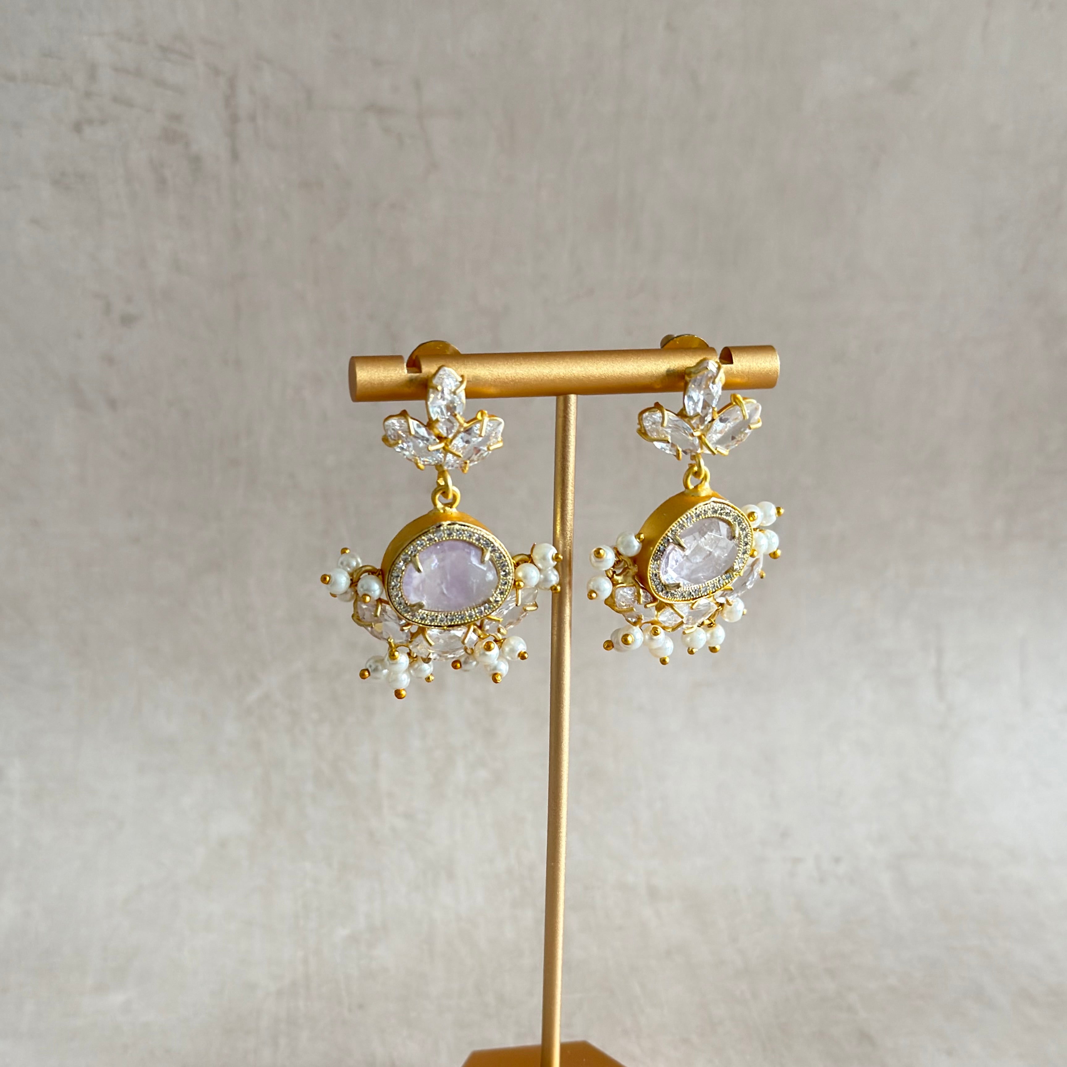 Crystal Drop Earrings - Ahseya & Co