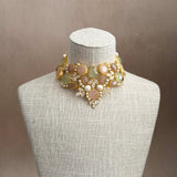 Areej Rose Mint Necklace Set