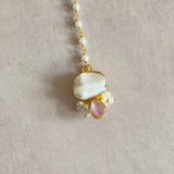 Nadine Pink Pearl Necklace Set - Ahseya & Co