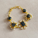 Kylie Black Crystal Bracelet - Ahseya & Co