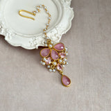 Liyana Pink Crystal Choker Set