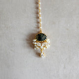 Inaliya Olive Crystal Choker Set