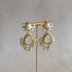 Stella Pink Pearl Drop earrings - Ahseya & Co