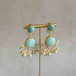 Mila Jade Crystal Drop Earrings - Ahseya & Co
