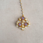 Aaliyah Lilac Crystal Choker Set - Ahseya & Co