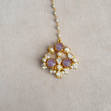 Aaliyah Lilac Crystal Choker Set - Ahseya & Co