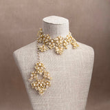 Areeba Beige Pearl Choker Set