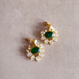 Cleo Green Crystal Drop Earrings - Ahseya & Co