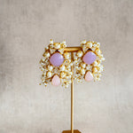 Noor Lilac Pink Stud Earrings - Ahseya & Co