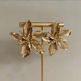 Gold Leaf Earrings - Ahseya & Co.