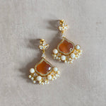 Jenny Peach Drop Earrings - Ahseya & Co