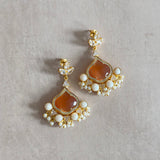 Jenny Peach Drop Earrings - Ahseya & Co