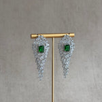 Cassie Green Crystal Earrings - Ahseya & Co.