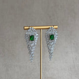 Cassie Green Crystal Earrings - Ahseya & Co.