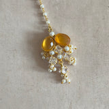 Shelly Amber Crystal Necklace Set