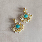 Yara Turquoise Crystal Drop Earrings