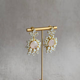 Eisha Rose Crystal Drop Earrings