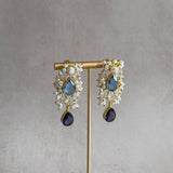 Zeena Blue Purple Drop Earrings