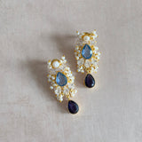 Zeena Blue Purple Drop Earrings